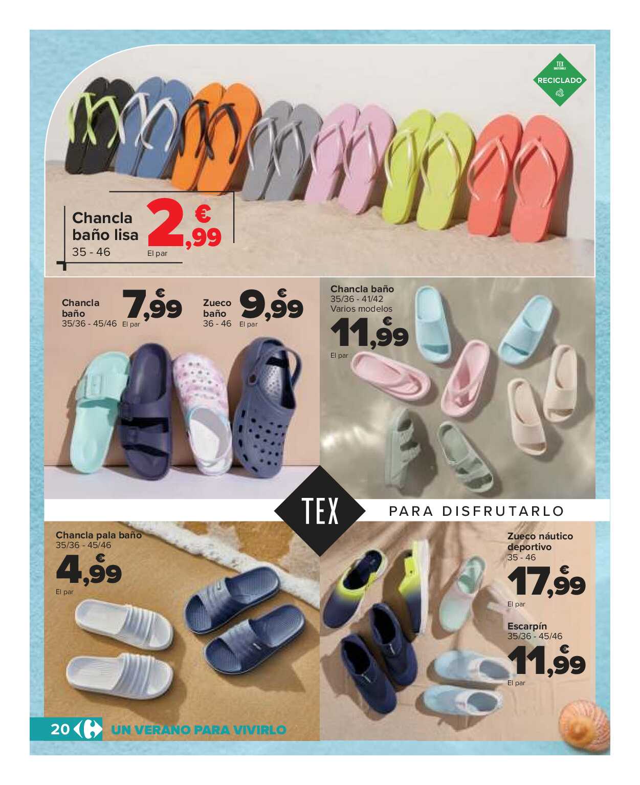 Catálogo de baño: un verano para vivirlo Carrefour. Página 20