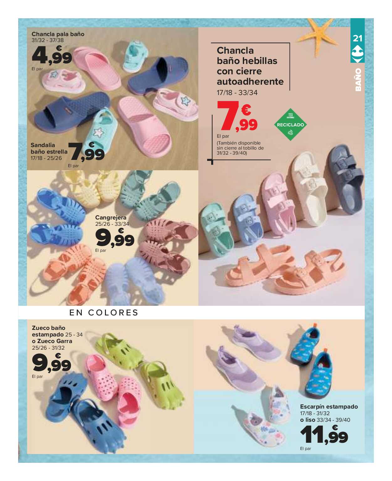 Catálogo de baño: un verano para vivirlo Carrefour. Página 21