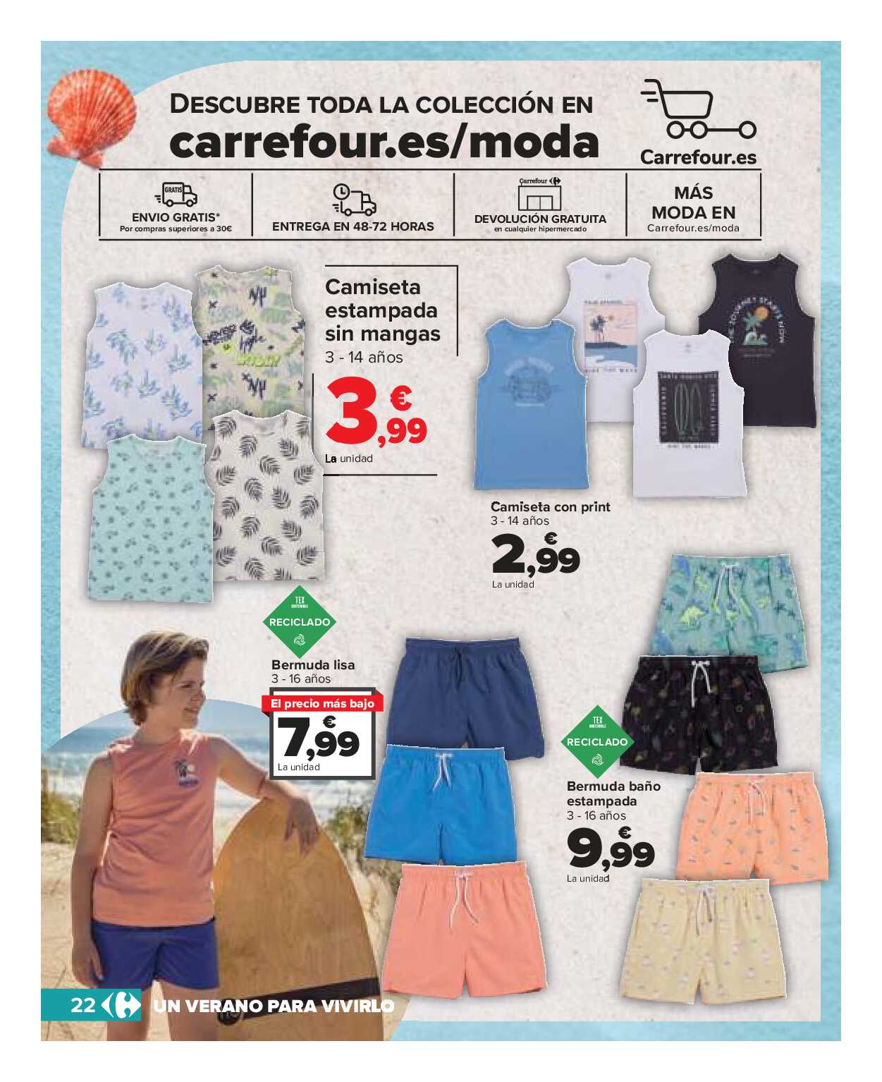Catálogo de baño: un verano para vivirlo Carrefour. Página 22