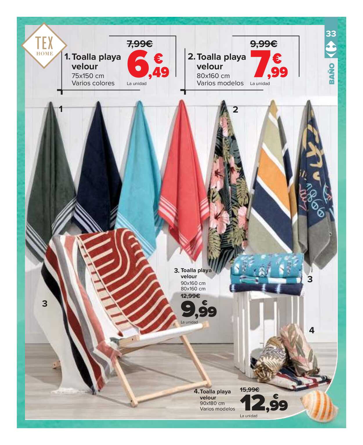 Catálogo de baño: un verano para vivirlo Carrefour. Página 33