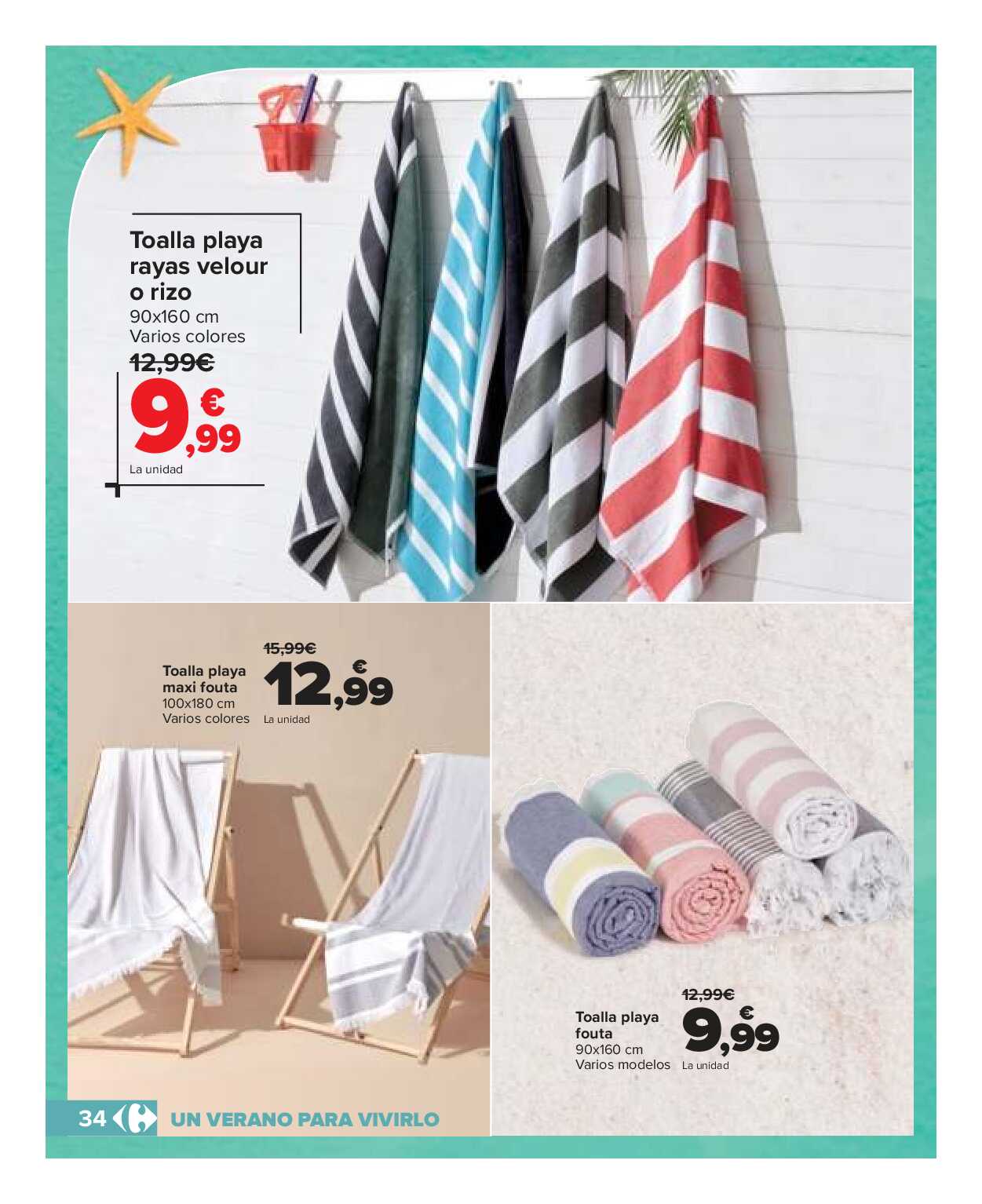 Catálogo de baño: un verano para vivirlo Carrefour. Página 34