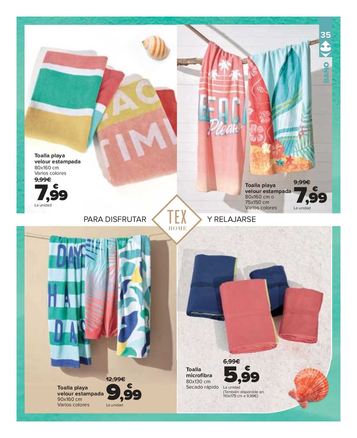 Catálogo de baño: un verano para vivirlo Carrefour. Página 35