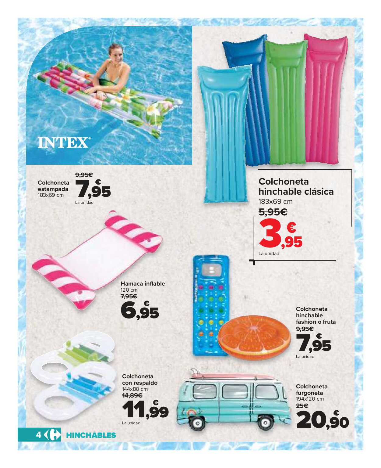 Catálogo piscinas y jardín Carrefour. Página 04