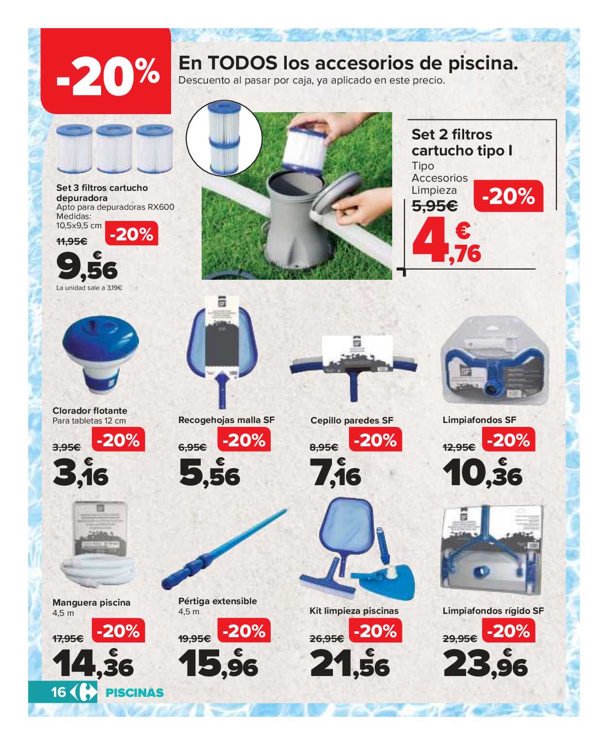 Catálogo piscinas y jardín Carrefour. Página 16