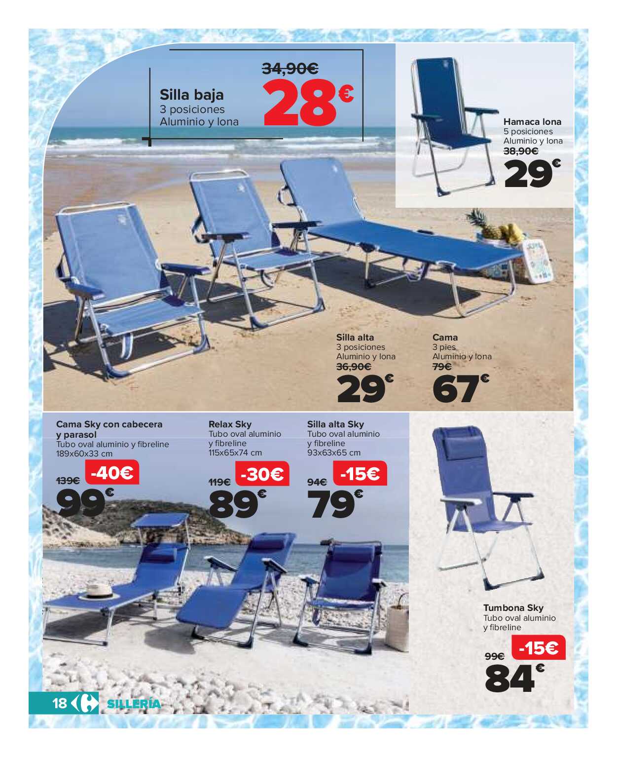 Catálogo piscinas y jardín Carrefour. Página 18