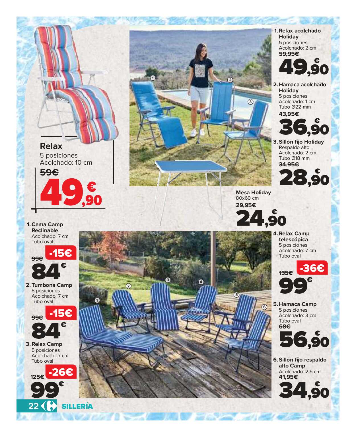 Catálogo piscinas y jardín Carrefour. Página 22