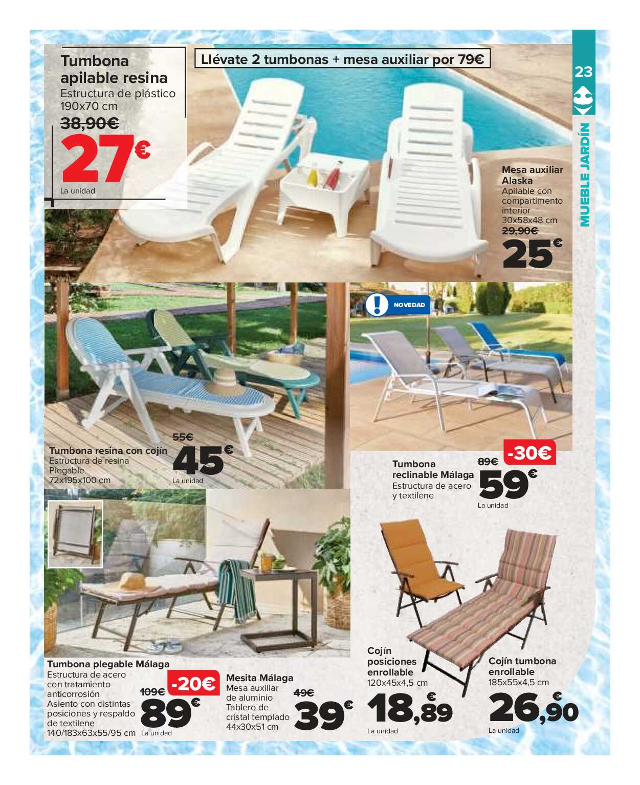 Catálogo piscinas y jardín Carrefour. Página 23