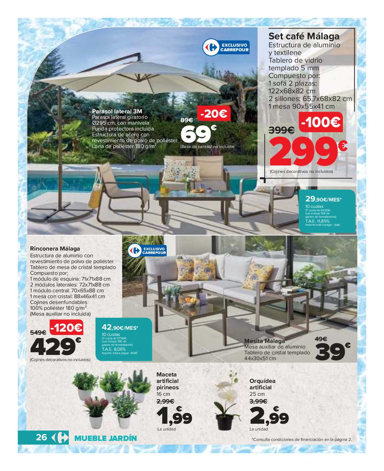 Catálogo piscinas y jardín Carrefour. Página 26