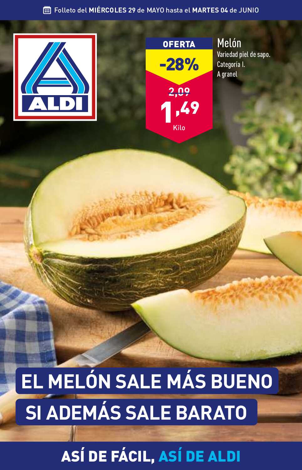 Folleto semanal Aldi. Página 01