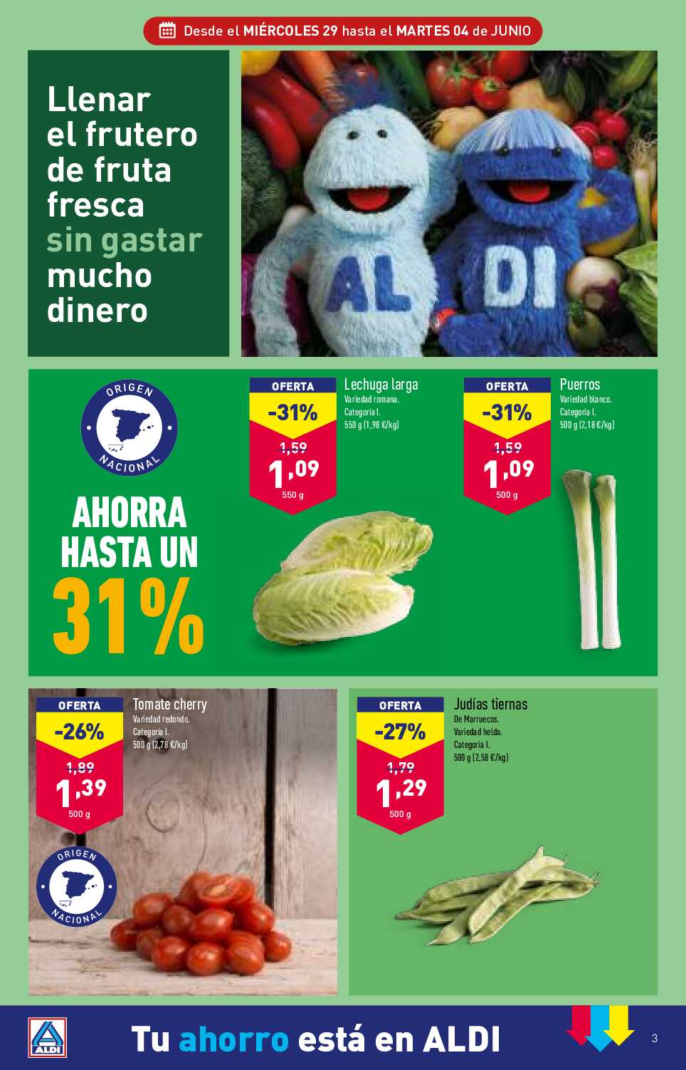 Folleto semanal Aldi. Página 03