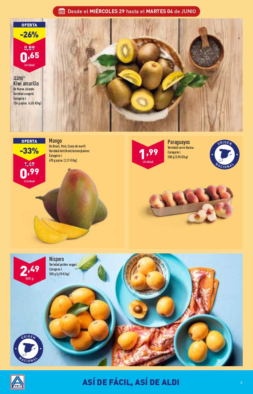 Folleto semanal Aldi. Página 06