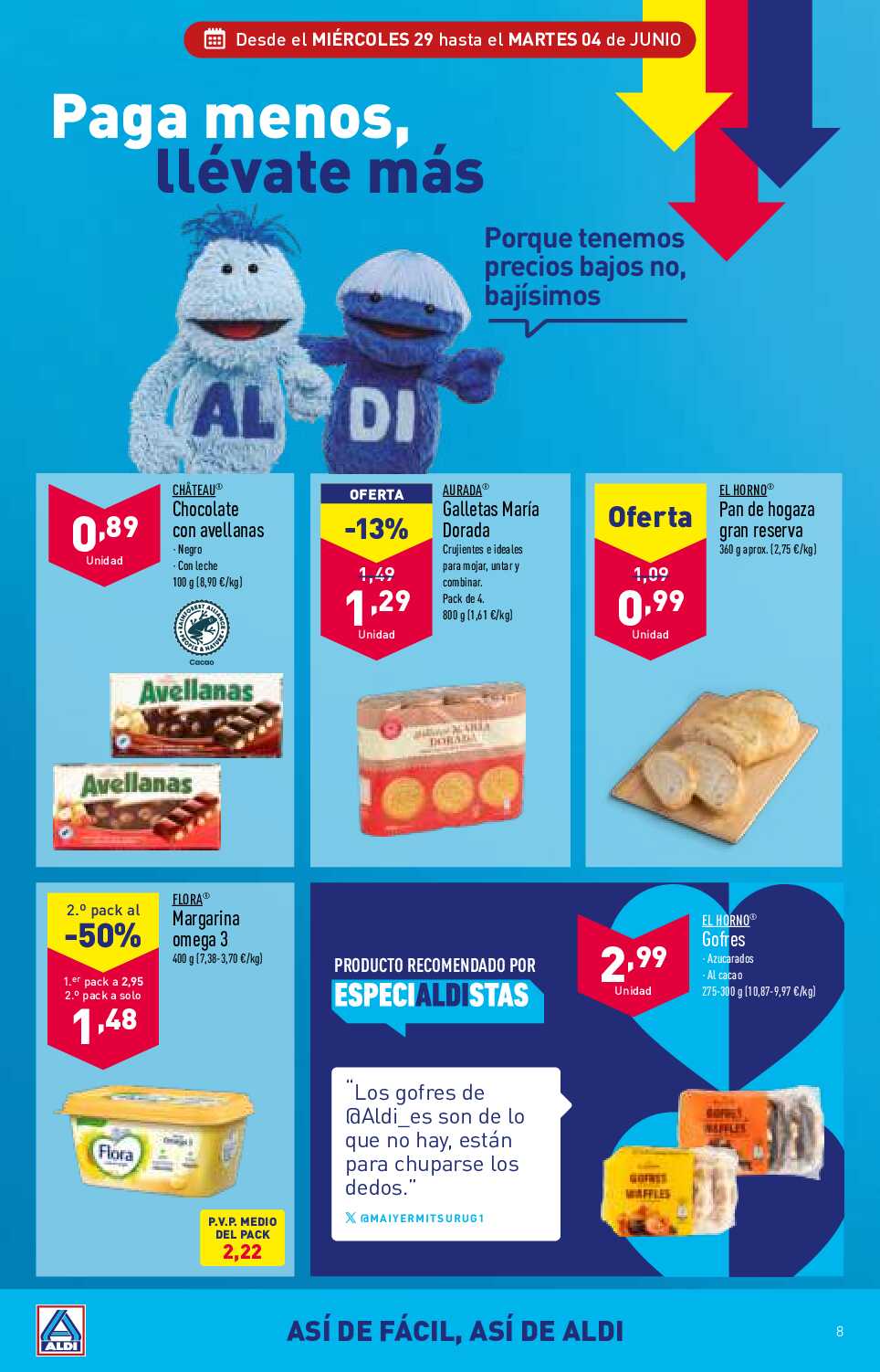 Folleto semanal Aldi. Página 08