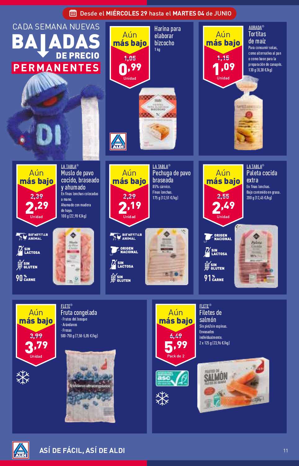 Folleto semanal Aldi. Página 11