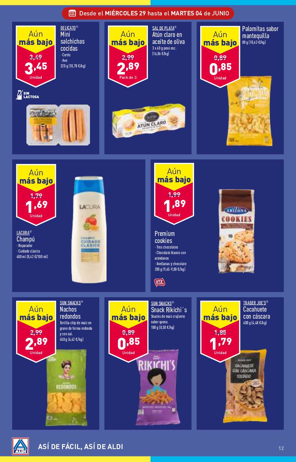 Folleto semanal Aldi. Página 12