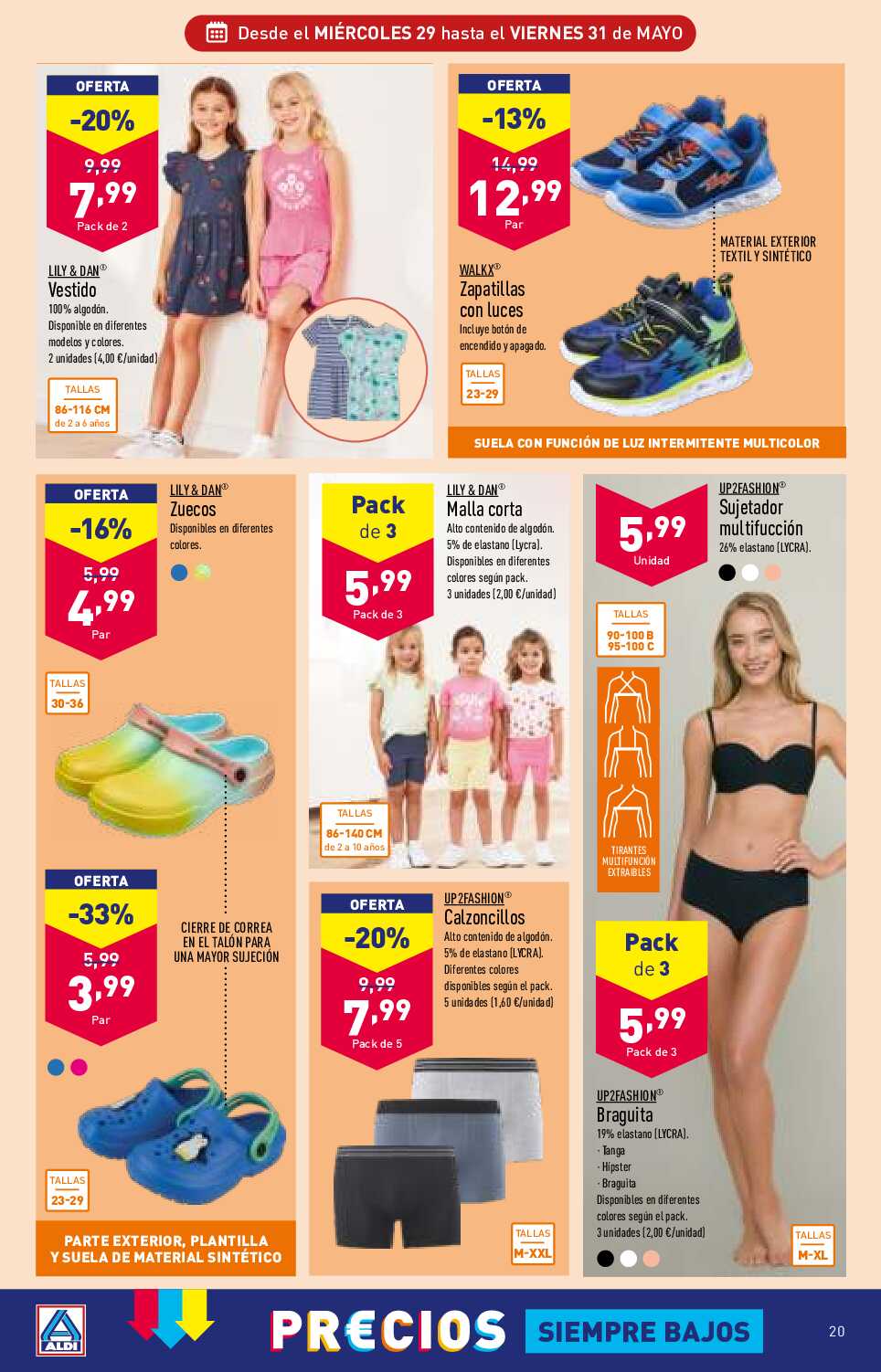 Folleto semanal Aldi. Página 20