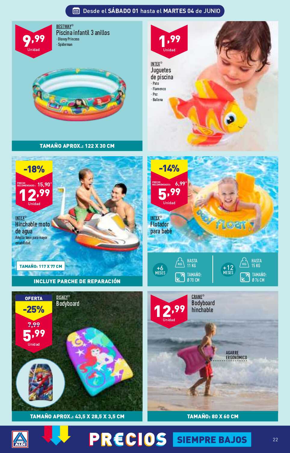 Folleto semanal Aldi. Página 22