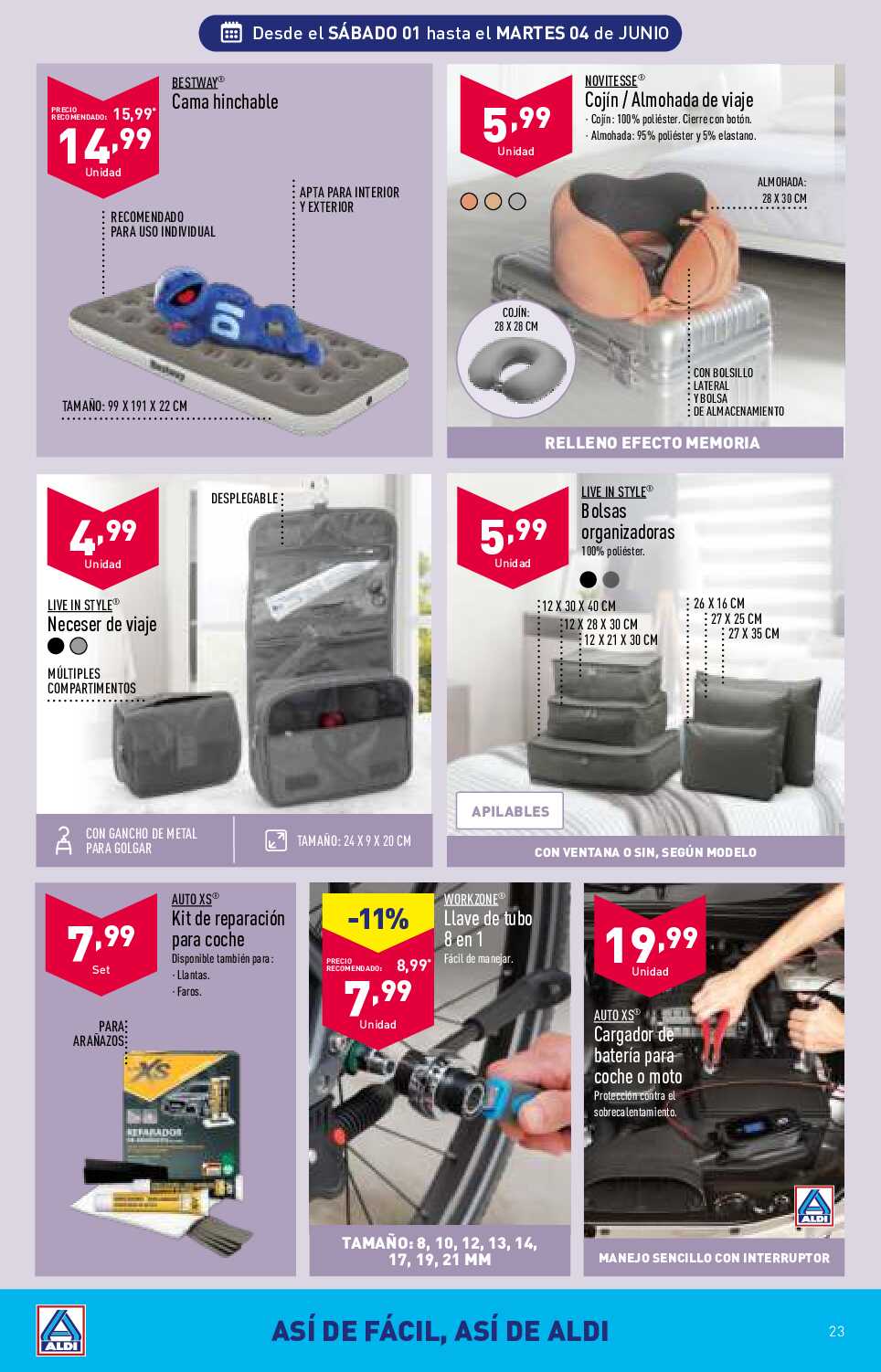 Folleto semanal Aldi. Página 23