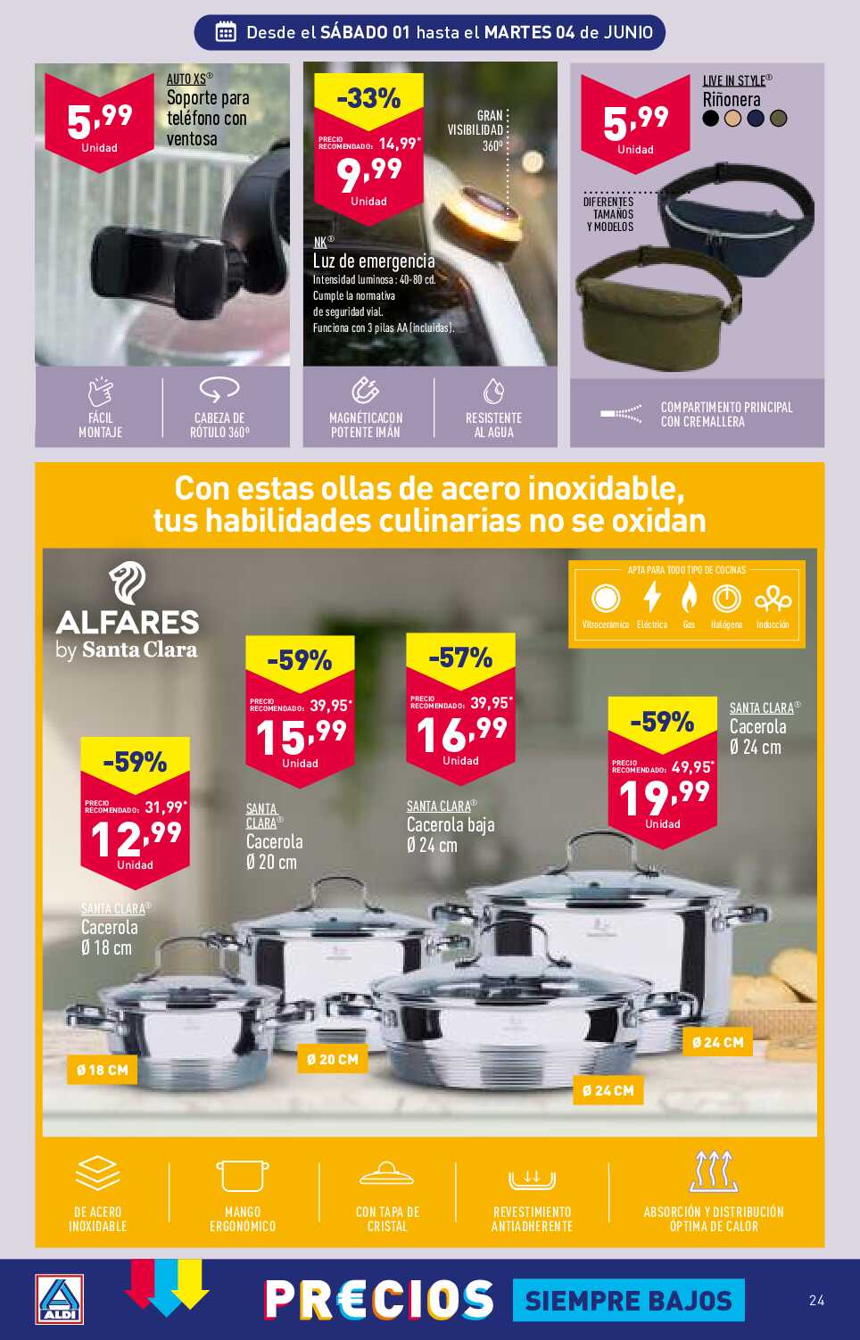 Folleto semanal Aldi. Página 24