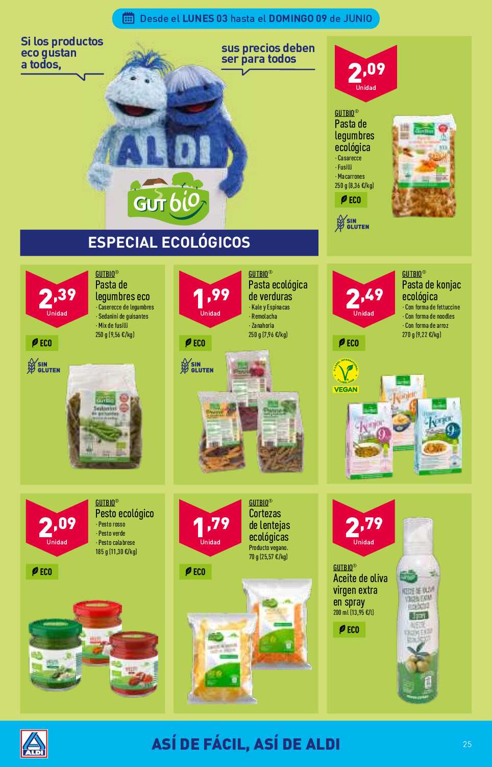 Folleto semanal Aldi. Página 25