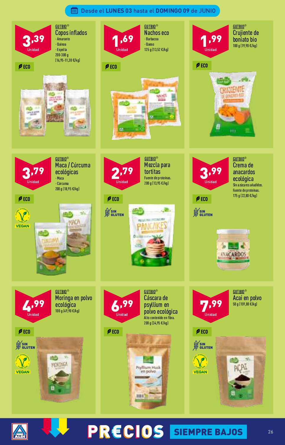 Folleto semanal Aldi. Página 26