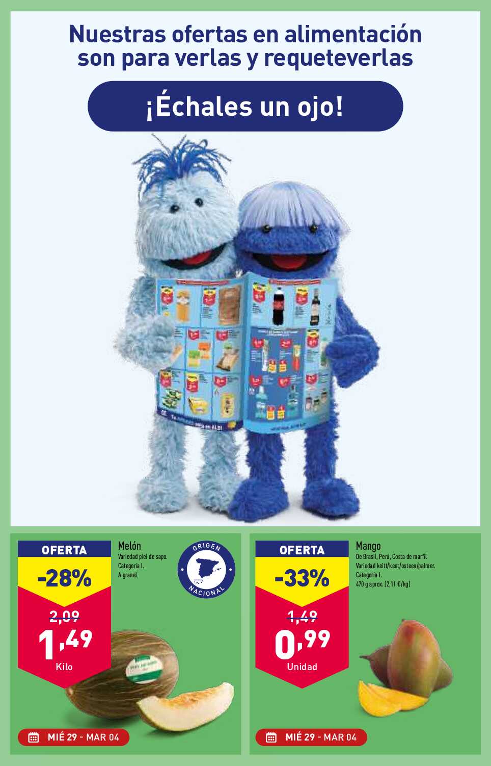 Folleto semanal Aldi. Página 28