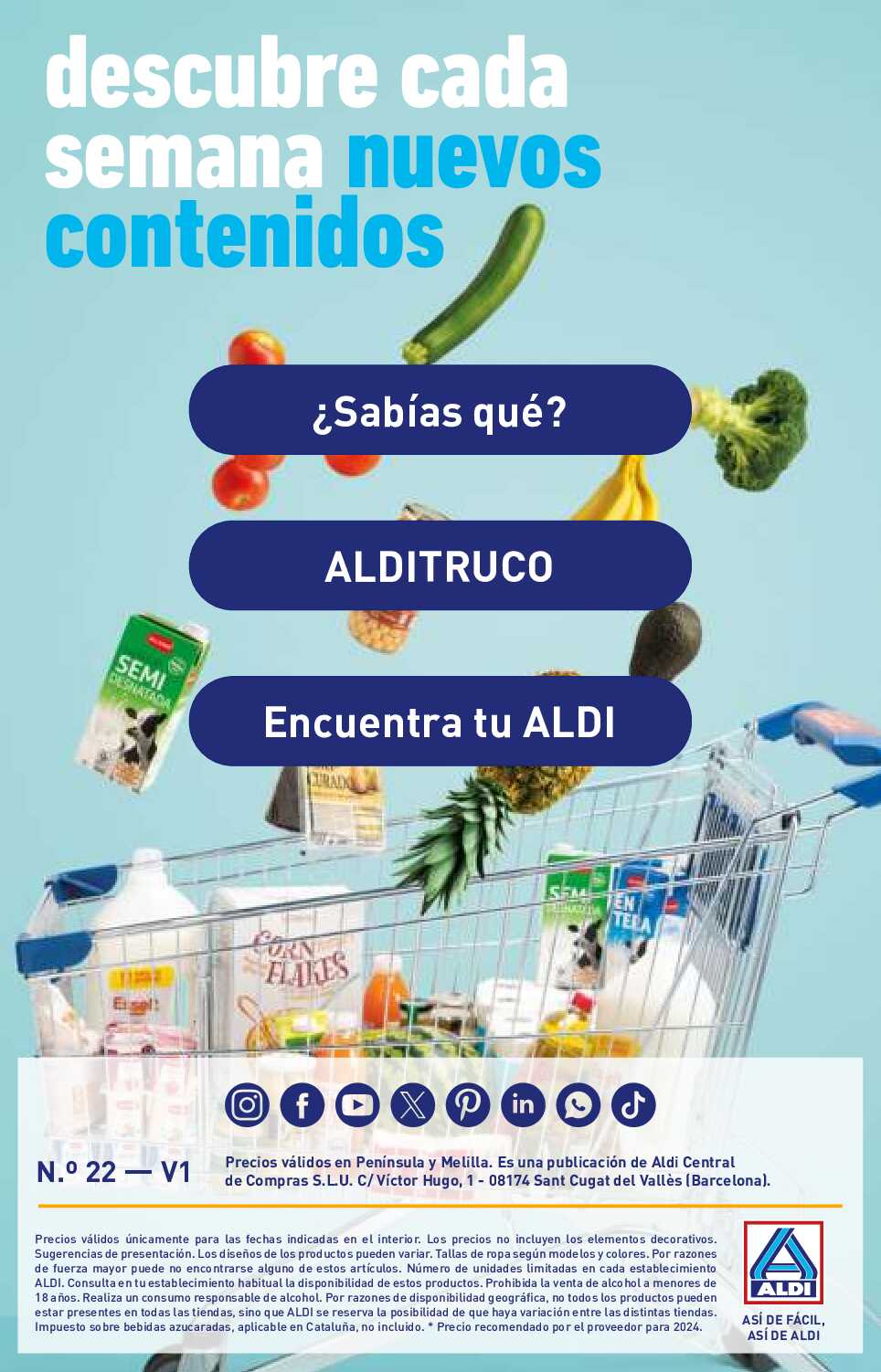 Folleto semanal Aldi. Página 30