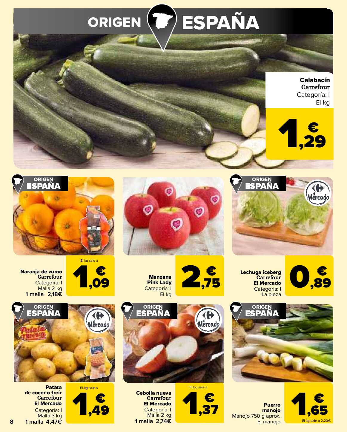 Folleto 3x2 Carrefour. Página 08