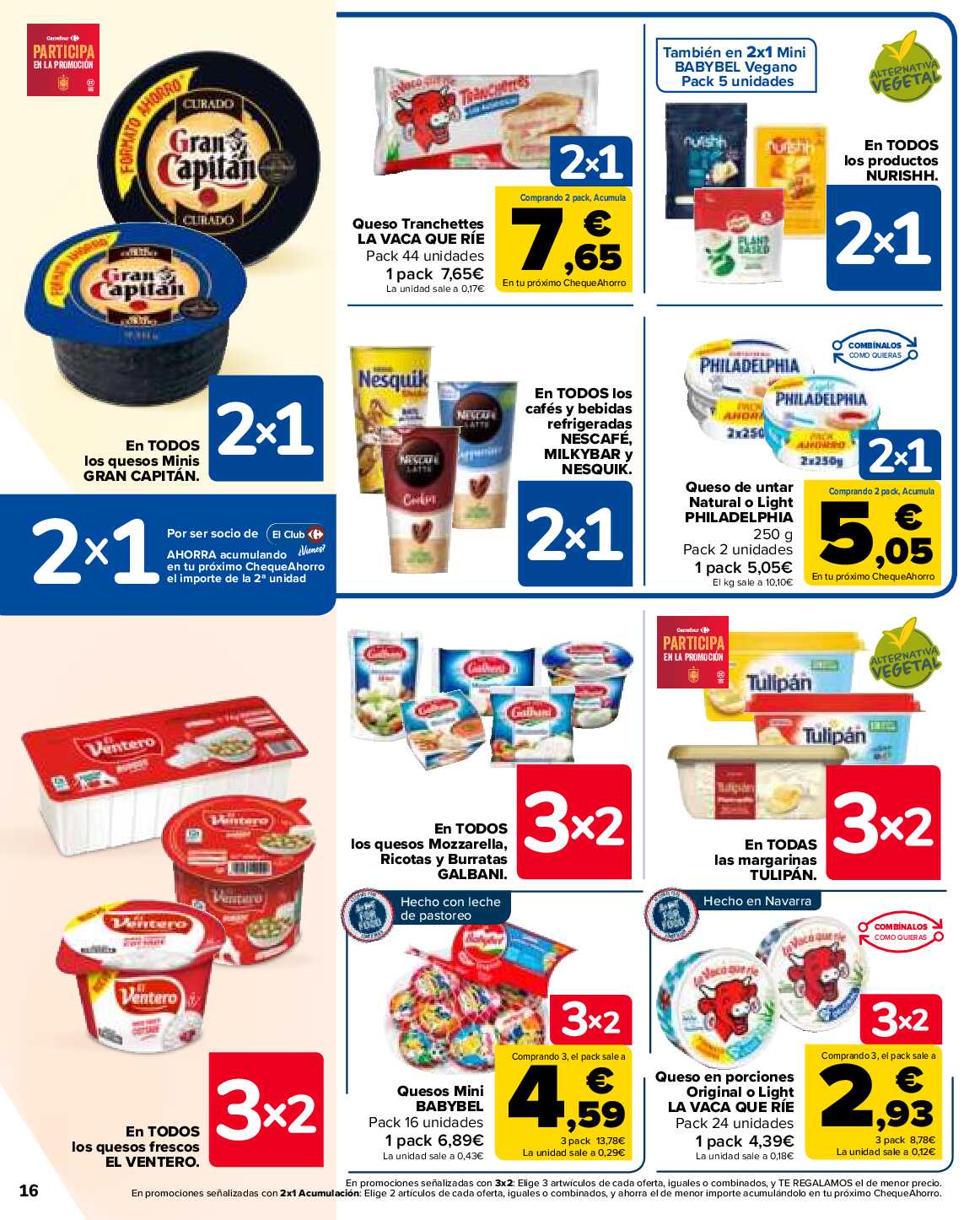 Folleto 3x2 Carrefour. Página 16