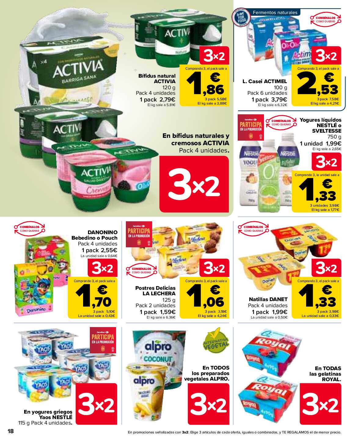 Folleto 3x2 Carrefour. Página 18
