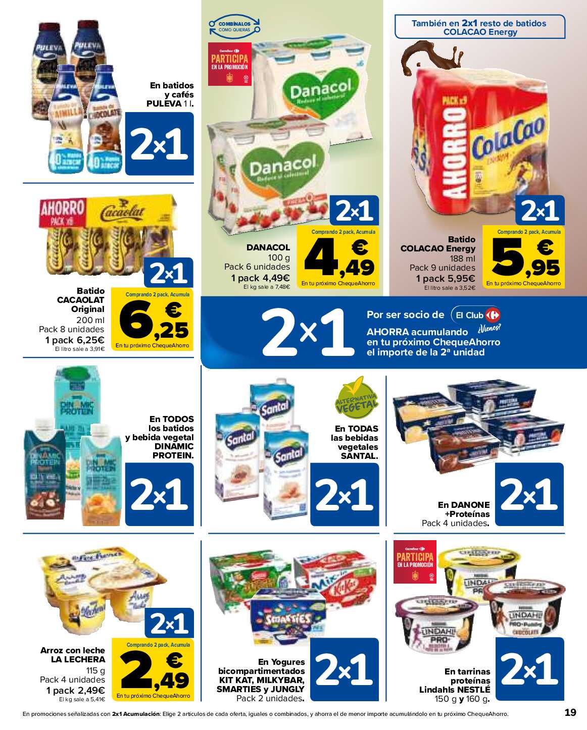 Folleto 3x2 Carrefour. Página 19