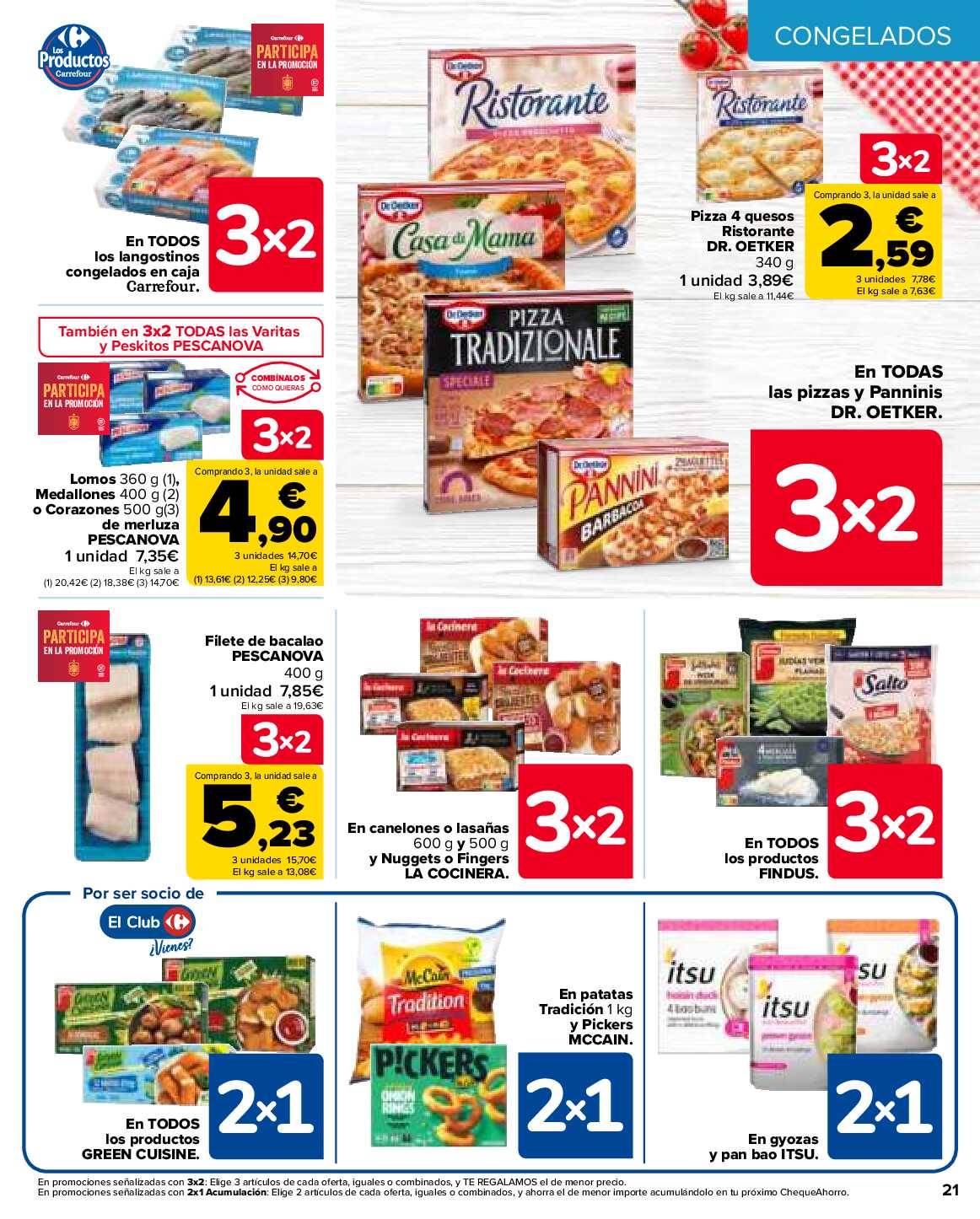 Folleto 3x2 Carrefour. Página 21