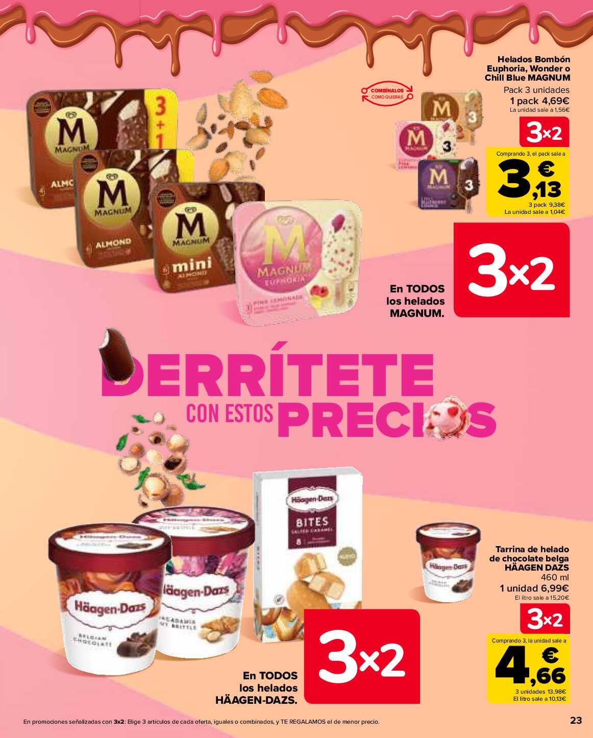 Folleto 3x2 Carrefour. Página 23