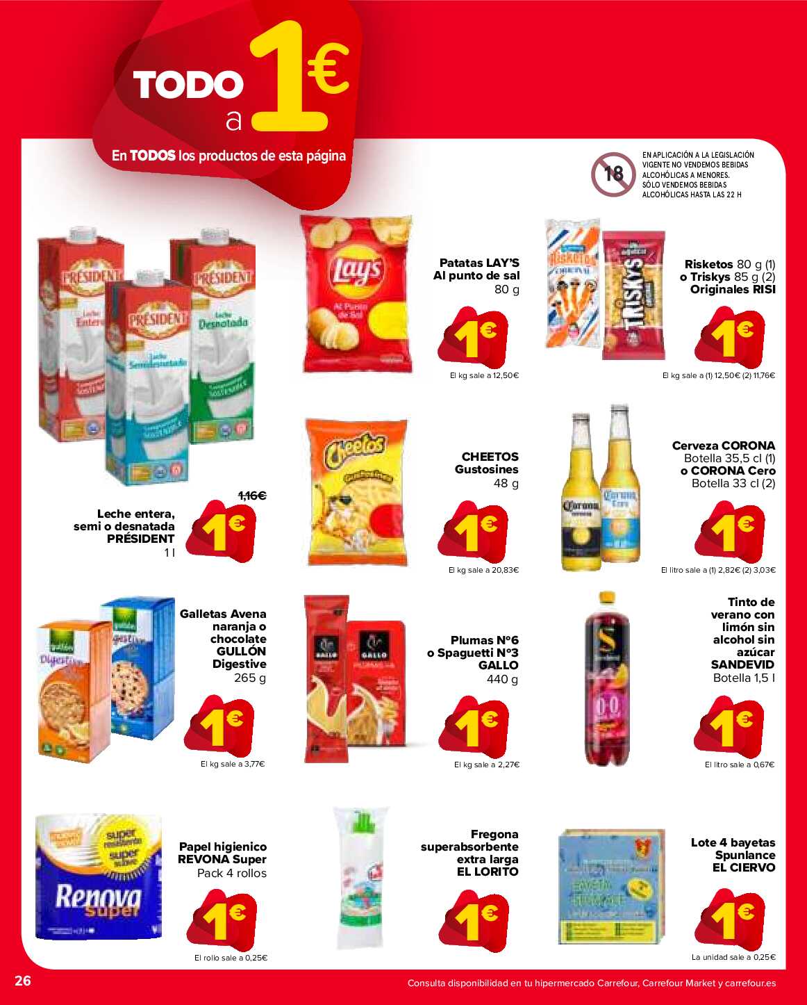 Folleto 3x2 Carrefour. Página 26