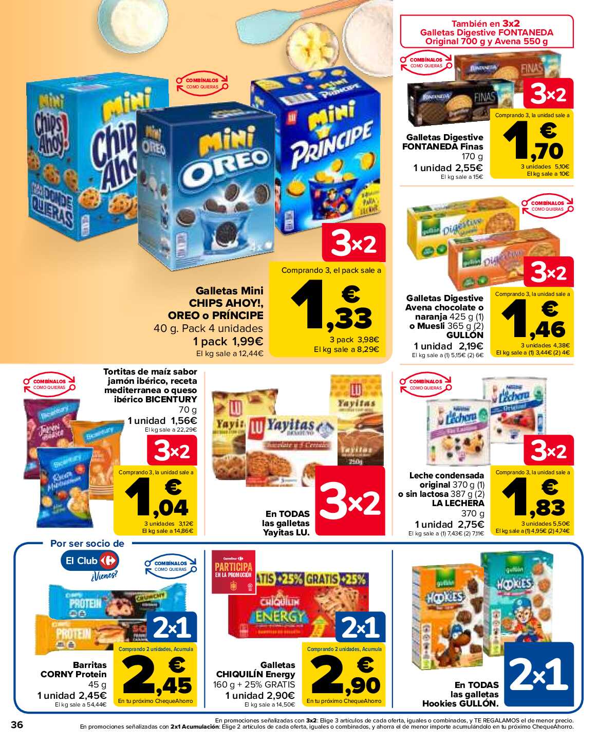 Folleto 3x2 Carrefour. Página 36