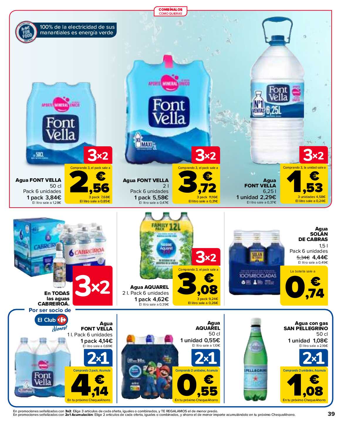 Folleto 3x2 Carrefour. Página 39