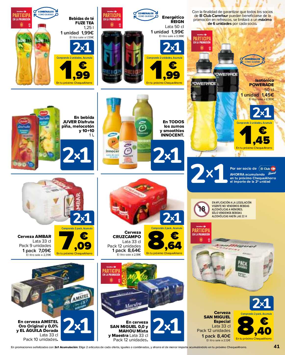 Folleto 3x2 Carrefour. Página 41