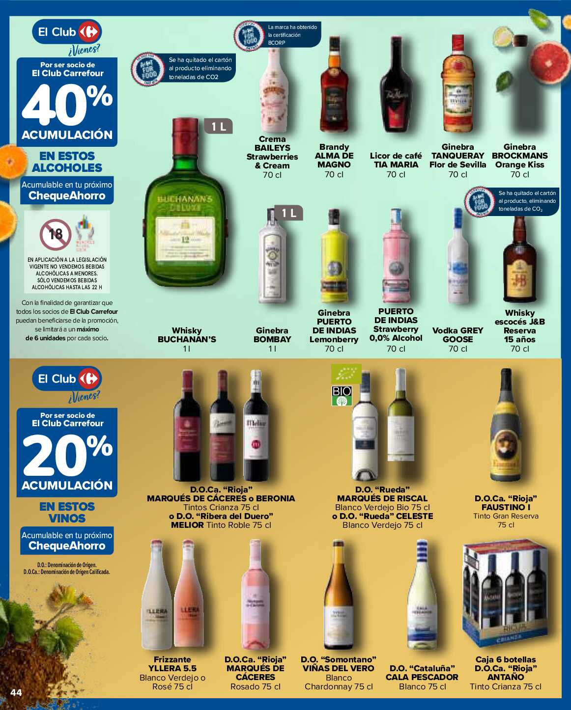 Folleto 3x2 Carrefour. Página 44