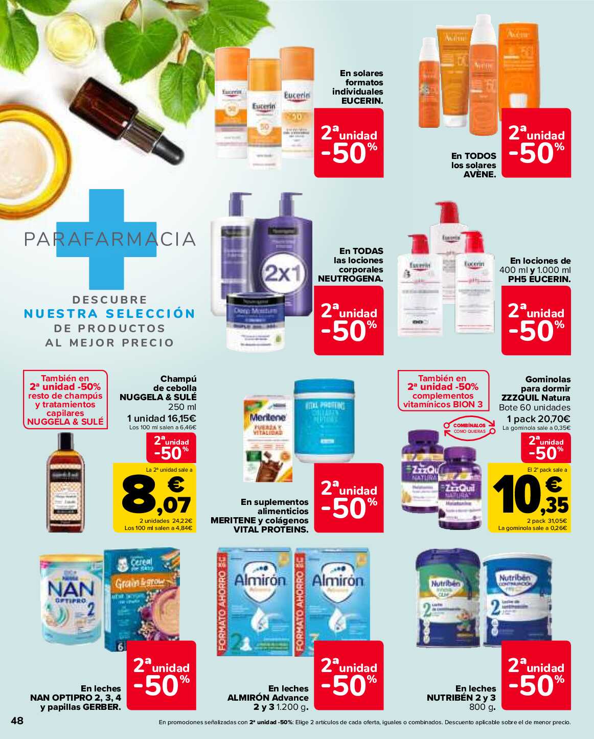 Folleto 3x2 Carrefour. Página 48
