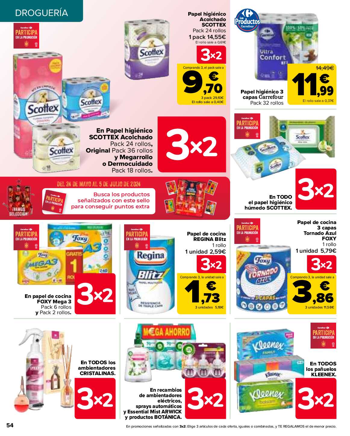 Folleto 3x2 Carrefour. Página 54