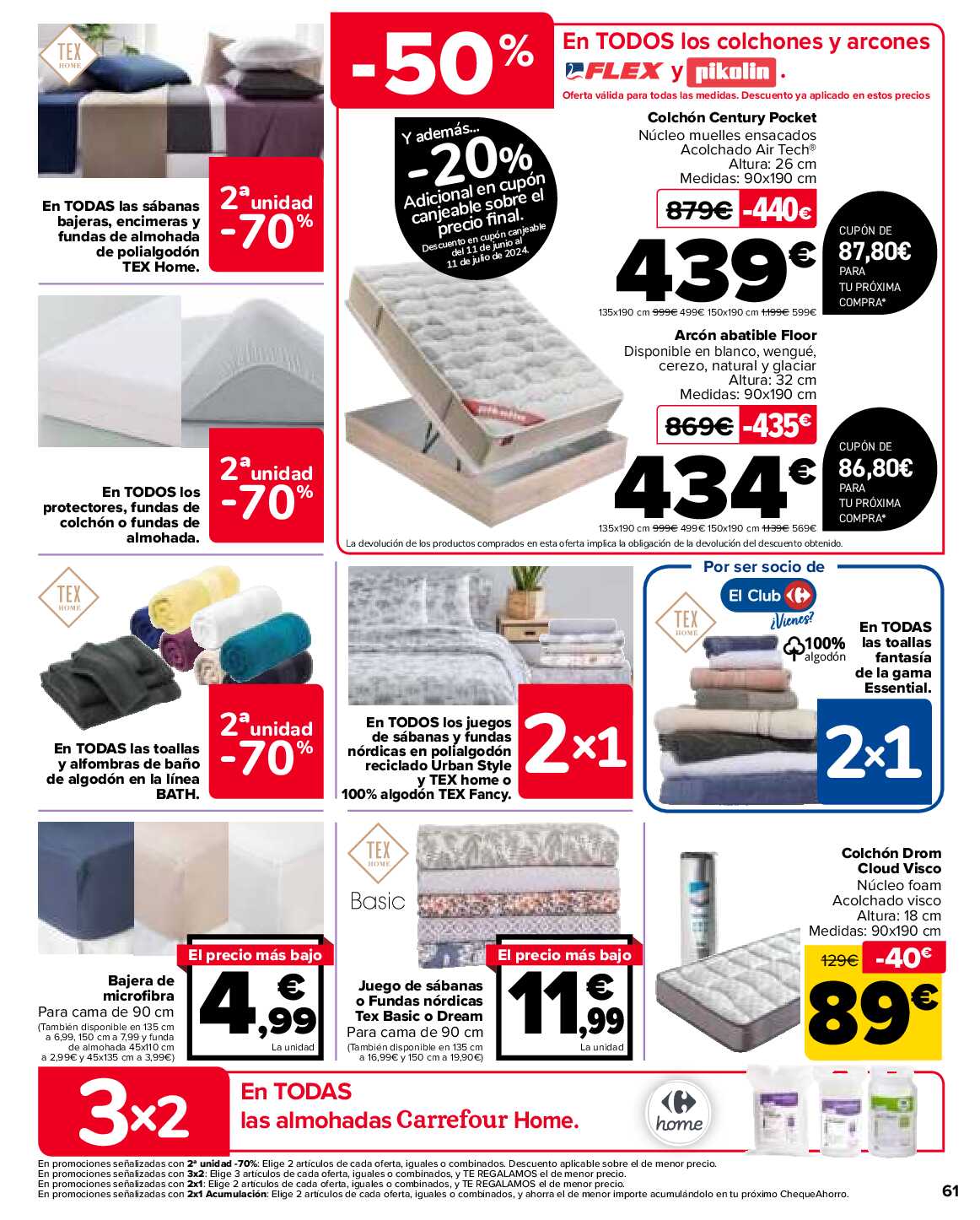 Folleto 3x2 Carrefour. Página 61