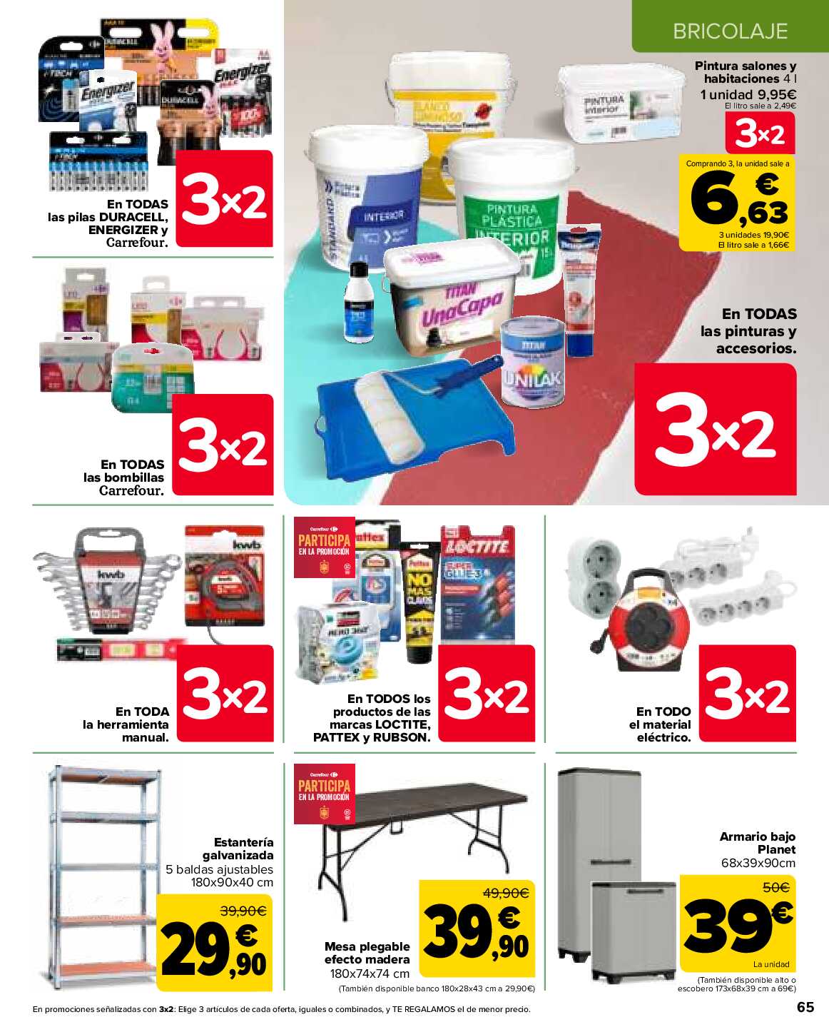 Folleto 3x2 Carrefour. Página 65