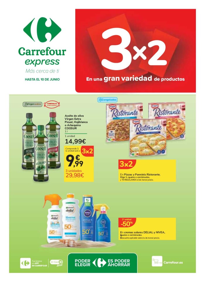 Carrefour Express. Folleto 3x2