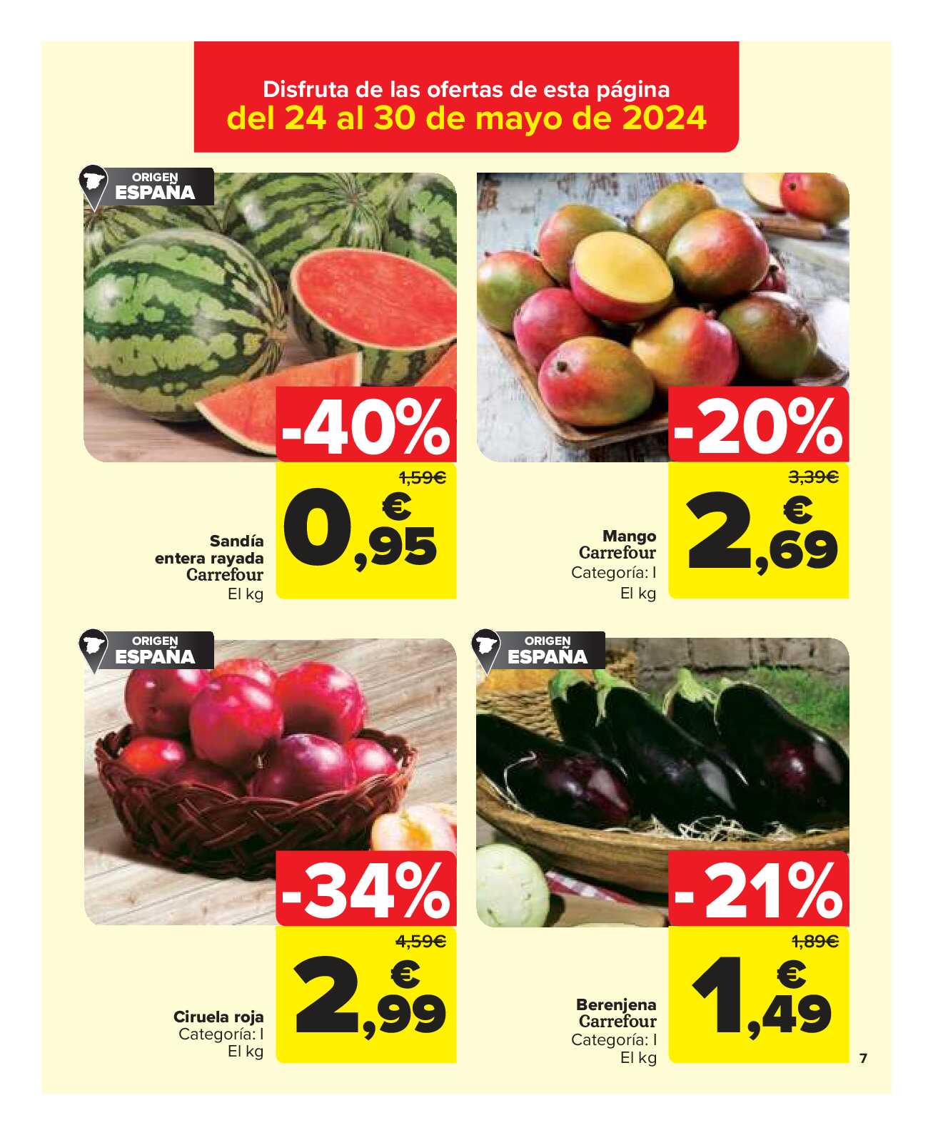 Catálogo de ofertas 3x2 Carrefour Market. Página 07