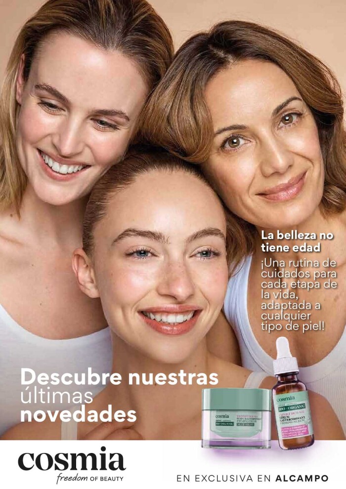 Ofertas Cosmia Alcampo. Página de portada
