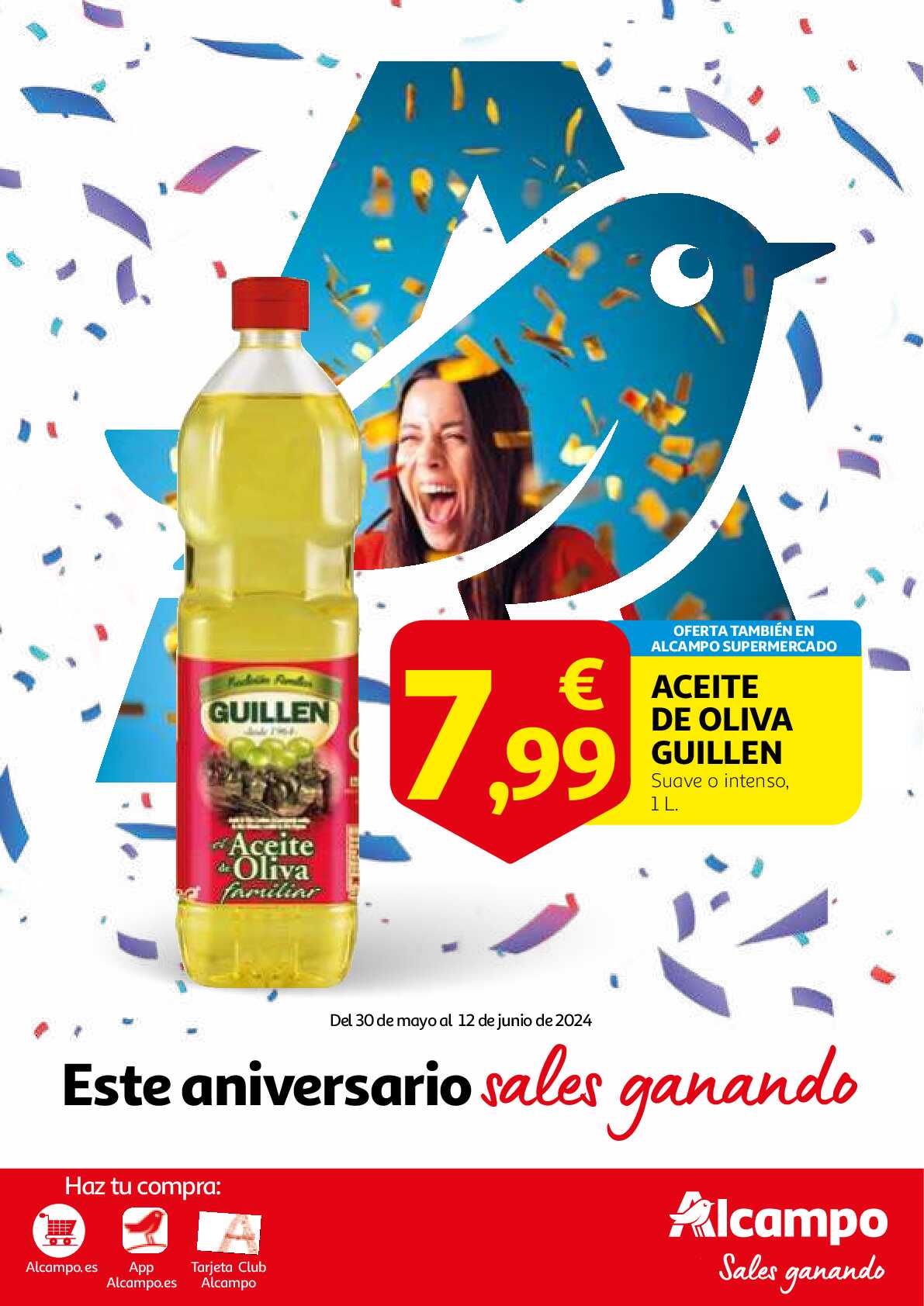 Este aniversario sales ganando Alcampo. Página 01