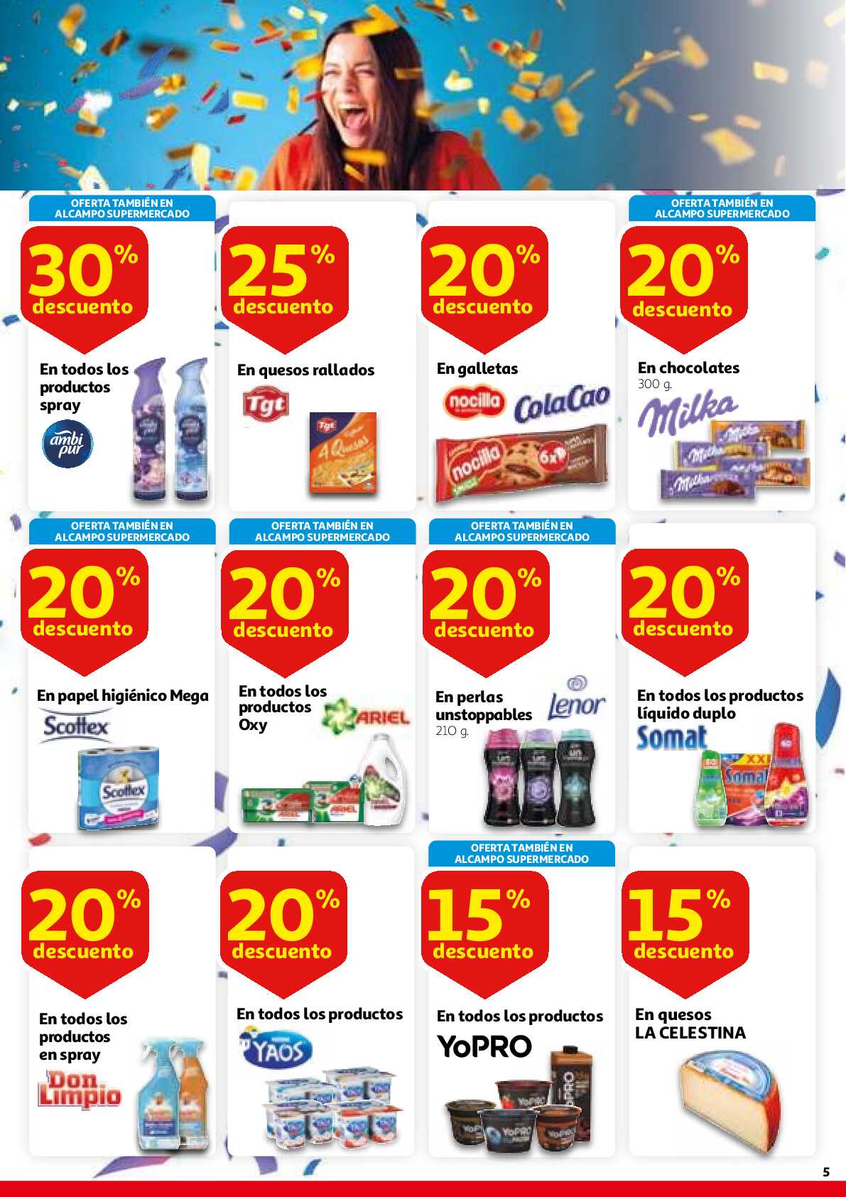 Este aniversario sales ganando Alcampo. Página 05