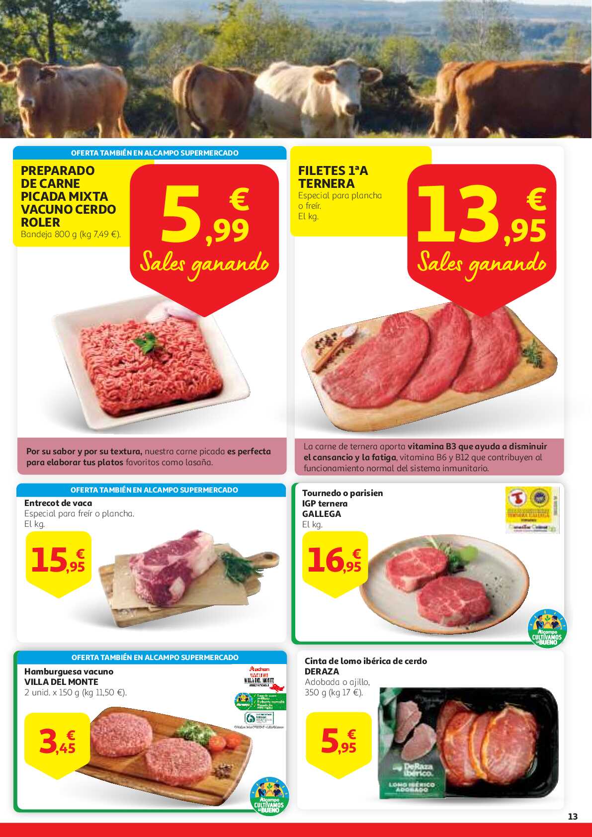 Este aniversario sales ganando Alcampo. Página 13