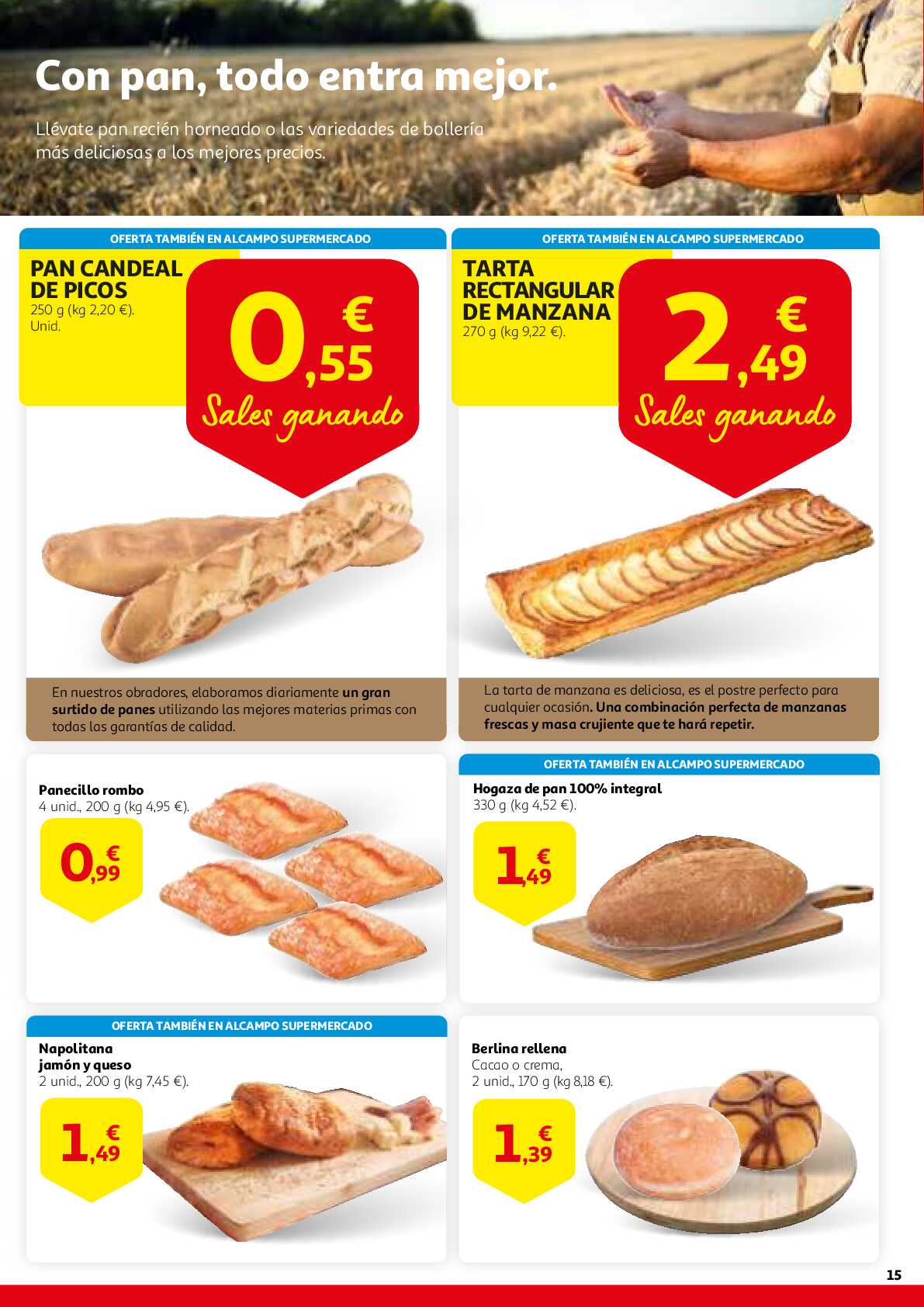 Este aniversario sales ganando Alcampo. Página 15