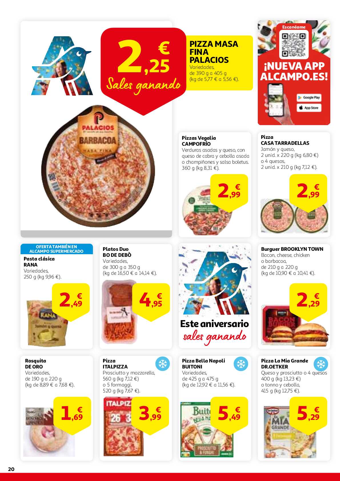 Este aniversario sales ganando Alcampo. Página 20