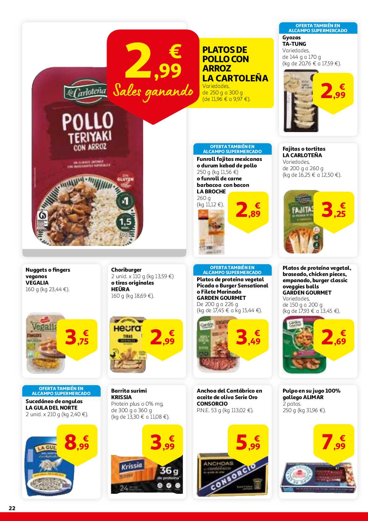 Este aniversario sales ganando Alcampo. Página 22